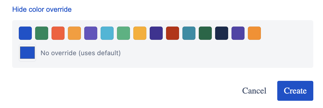 Color Override Picker