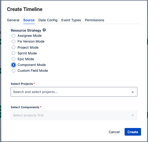 Component Source Configuration